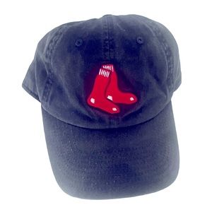 BOSTON RED SOX HAT Embroidered Baseball Cap Blue & Red One Size FAST SHIPPING